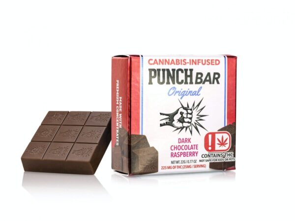 Buy Punch Bar. Punch Bar 225MG Edibles was born on the idea of providing potent edibles in a small package. We feel our products are superior across the board. The three most common complaints with edible products are: taste, size and potency.